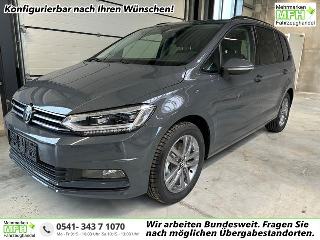 Volkswagen Touran - Comfortline 2.0 TDI 122PS, Klima, Parksensoren vo/hi, ACC-Tempomat, Nebelscheinwerfer, Radio Ready2Discover 8", M-Lederlenkrad, Abgedunkelte Scheiben, Dachreling, Digital Cockpit 8"