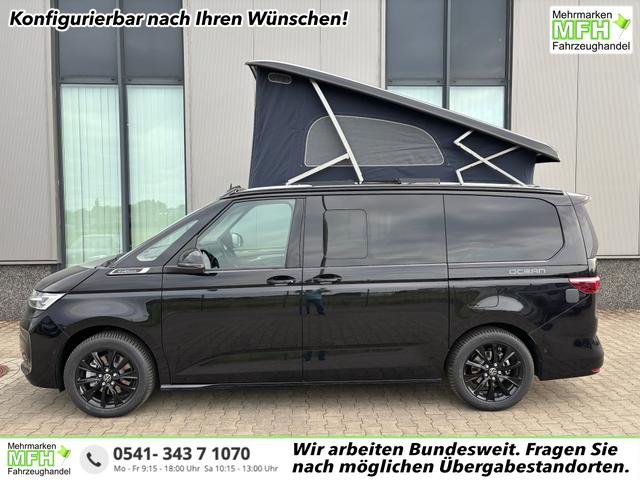 Volkswagen T7 California - Ocean 1.5 eHybrid (PLUG-IN-HYBRID) 245PS ALLRAD DSG (AUTOMATIK), 17" Alu, ELEKTRISCHES Aufstelldach, Privacy-Glas, 3-Zonen-Climatronic, KÜCHE, Standheizung, Sitzheizung, Parksensoren vorne und hinten, Digital Cockpit Pro, Radio 10"+App, SIDE ASSIST, ACC,