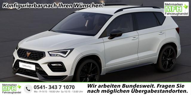 Cupra Ateca - Basis 2.0 TSI 190PS DSG/AUTOMATIK 4DRIVE (ALLRAD), 5 Jahre Garantie, 19" Alu, NAVI 9,2", Climatronic, Park Assist, Parksensoren v/h, Digitales Cockpit, Privacy-Glas, Kessy, Sportschalensitze, LED-Scheinwerfer, Dachreling, Beheiztes M-Lederlenkrad, Tempomat