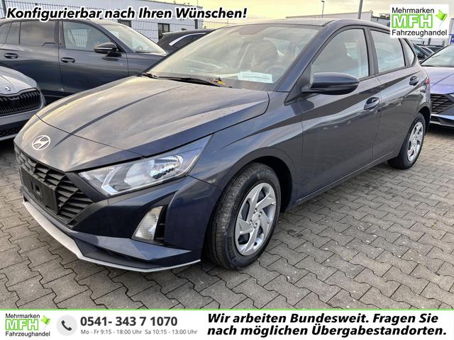 Hyundai i20 - Comfort 1.0 T-GDI 90PS, NAVI 10,25", Klimaanlage, Parksensoren hinten, Rückfahrkamera, Tempomat, Lederlenkrad, Reserverad, Alarm, Armlehne, ZV mit Fernbedienung, Fernlichtassistent, 4x elektr. Fensterheber