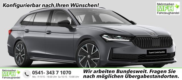 Skoda Superb Combi - Sportline 1.5 TSI mHEV (Mild-Hybrid) ACT 150PS DSG/AUTOMATIK, 5 JAHRE GARANTIE, 18" Alu, MATRIX-LED, Elektr. Heckklappe, KESSY, Alarm, Beheizte Frontscheibe, NAVI 13", Privacy-Glas, Climatronic, Parksensoren vo/hi, Kamera, Sitzheizung Virtual Cockpit, ACC