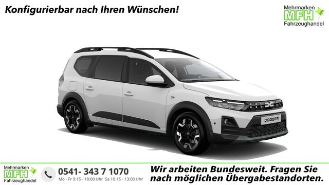 Dacia Jogger Journey Eco-G 120 (LPG/Benzin) AUTOMATIK, 5-SITZPL&Auml;TZE, 3J Garantie, 16" Alu, MEDIA NAV 10", WINTER-PAKET, Klimaautomatik, HandsFree, Toter-Winkel-Warner, Parksensoren v/h, Multiview-Kamera, Abgedunkelte Scheiben, Lederlenkrad, NSW, Armlehne, Tempomat 