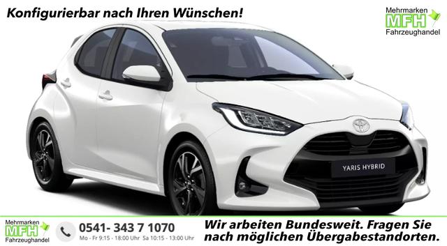 Toyota Yaris - "Style / EU-Teamplayer" LIEFERUNG KOSTENLOS! 1.5 Hybrid 115PS CVT/AUTOMATIK, 3J. Garantie, 16" Alufelgen, LED-Scheinwerfer, 7"Digitales Display, Privacy-Glas, Klimaautomatik, Sitzheizung, Lederlenkrad beheizt, R&uuml;ckfahrkamera, ACC, Radio 9" + Smartphone-Integration, Armlehne, ZV mit Fernbedienung