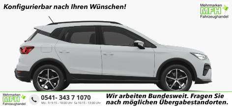 Seat Arona - "Style Edition" LIEFERUNG KOSTENLOS! 1.0 TSI 115PS, 5 Jahre Garantie, Sitzheizung, Klima, ACC/Tempomat, M-Lederlenkrad, 16" Alufelgen, R&uuml;ckfahrkamera, Parksensoren hinten, Radio 8,25"/Bluetooth + FULL-LINK, LED-Scheinwerfer/LED-R&uuml;ckleuchten, Nebelscheinwerfer, 4x elektr. FH, Dachreling