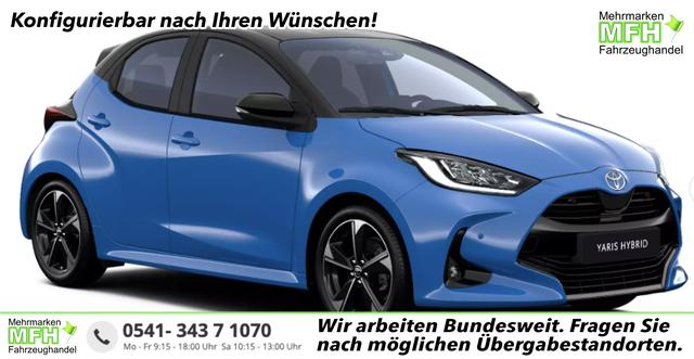 Toyota Yaris Style 1.5 Hybrid 130PS CVT/AUTOMATIK, 3J. Garantie, 17" Alu, Toter-Winkel, Privacy-Glas, 2-Z-Klimaautomatik, Sitzheizung, Lederlenkrad beheizt, Parksensoren vorn/hinten, R&uuml;ckfahrkamera, Digitales Cockpit, ACC, Radio 9" + Smartphone-Integration, Armlehne 