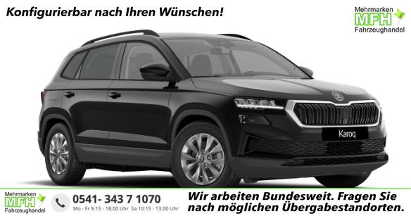 Skoda Karoq Classic 1.5 TSI 150PS DSG/AUTOMATIK, 16" Alu, Elektr. Heckklappe, Parksensoren vo/hi, R&uuml;ckfahrkamera, Climatronic, Tempomat, Radio 8"+Smartlink, Kessy, Virtual Cockpit, Sitzheizung, Dachreling, SunSet 