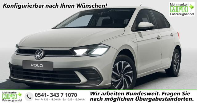 Volkswagen Polo Special 1.0 TSI 95PS DSG/AUTOMATIK, 3 Jahre VW-Garantie, 15" Alufelgen, Parksensoren hinten, R&uuml;ckfahrkamera, Klimaanlage, M-Lederlenkrad, Radio 8" Touch/Bluetooth/DAB, Armlehne vorne, Induktionsladen Smartphone, Abgedunkelte Scheiben hinten 