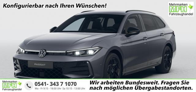 Volkswagen Passat Variant R-Line 1.5 eTSI 150PS DSG, Metallic, 18" Alu, Leder Varenna/Massage/ergoSitze, Head-up-Display, NAVI 15", Privacy-Glas, Elektr. Heckklappe, 3Z-Climatronic, IQ LIGHT MATRIX, Sitzheizung, Sport-M-Lederlenkrad beheizt, ACC, Alarm, Park Assist, PDC, R-Kamera, Keyles 