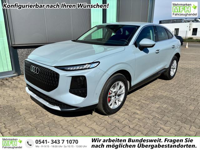 Audi Q3 Sportback - Basis 2.0 TFSI quattro (Allrad) 204PS S-Tronic (Automatik), 17" Alufelgen, Elektr. Heckklappe, MMI Navigation plus, Sitzheizung, 3-Zonen-Klimaautomatik, Parksensoren vorn/hinten, M-Lederlenkrad, Tempomat, Virtual Cockpit