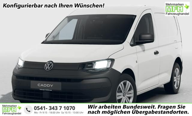 Volkswagen Caddy Cargo - Basis 1.5 TSI 115PS 6-Gang, KURZER Radstand, 2-Zonen-Climatronic, Parksensoren vorn/hinten, Tempomat, Radio Ready2Discover 12,9" + App-Connect, M-Lederlenkrad, Vorbereitung AHK, Trennwand, Schiebet&uuml;r rechts, Heckfl&uuml;gelt&uuml;ren, Digital Cockpit Pro