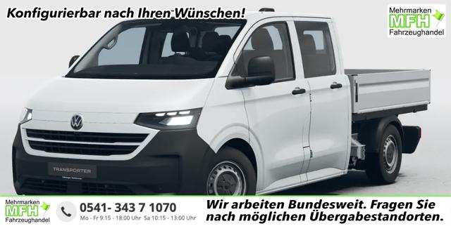Volkswagen T7 Transporter - (NEUES MODELL) KOSTENLOSE LIEFERUNG & PREISGARANTIE* 2.0 TDI 110PS 6-Gang, 6x Sitzpl&auml;tze, Einparkhilfe vorne, R&uuml;ckfahrkamera, Tempomat, Radio 13" + App-Connect, LED-Scheinwerfer, Digitales Cockpit
