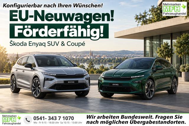Skoda Enyaq - Selection 60 140KW Heckantrieb, 19" Alu, 3Z-Climatronic, NAVI 13", Parksensoren vorn/hinten, R&uuml;ckfahrkamera, Kessy, Alarm, Sitzheizung, M-Lederlenkrad beheizt, Pr&auml;diktiver Tempomat