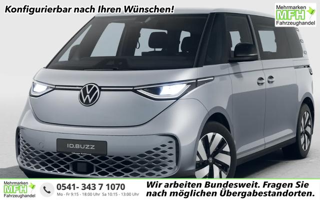 Volkswagen ID. BUZZ - Pro 7-SITZPL&Auml;TZE, 19" ALUFELGEN, 2-Zonen-Climatronic, Infotainment 12,9" + App-Connect, ACC Tempomat, Parksensoren vorne und hinten, Schiebet&uuml;re links rechts, LED-Scheinwerfer