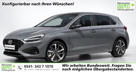 Hyundai i30 - Comfort 1.0 T-GDI 115PS, Navigation 10,25", Parksensoren vorne und hinten, R&uuml;ckfahrkamera, Tempomat, Klimaanlage, Lederlenkrad, Alarm