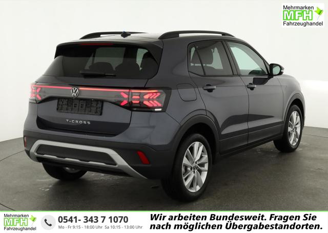Volkswagen T-Cross - 1.0 TSI 85 kW Life DSG Life, AHK, IQ.Light, Kamera, ACC, Side, Winter, 17-Zoll