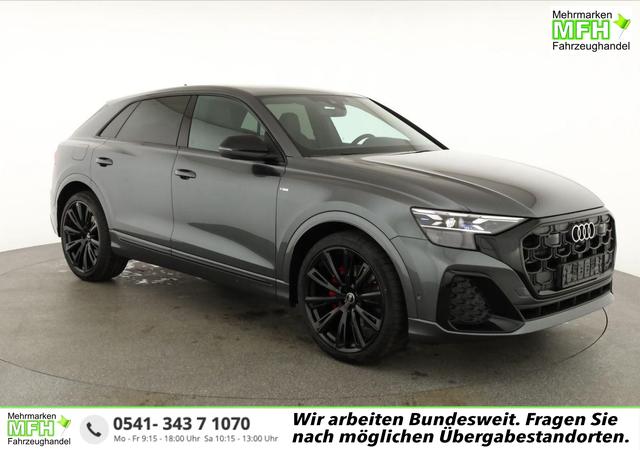 Audi Q8 - 50 TDI quattro qu S-LINE, Standheizung, HuD, Luft, Pano, B&O, 23-Zoll, AHK, Leder, AreaView, Optik schwarz