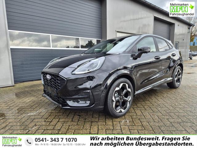 Ford Puma ST-Line X 1.0 EcoBoost Hybrid 125PS Automatik 360&deg;Kamera AbstandsTempomat el.Heckklappe Premium Leder (Sensico) B+O-Sound Klimaautomatik Sitzheizung Lenkradheizung Frontscheibe beheizb. Ford-Navi SYNC4 Bluetooth Apple CarPlay Android Auto PDC v+h 1 