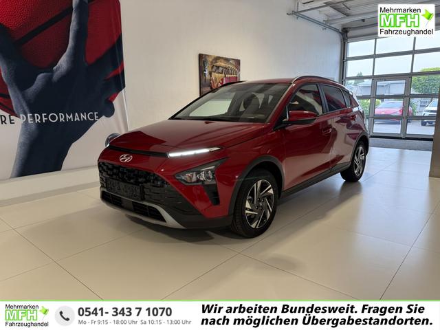 Hyundai BAYON - i Line Plus 1.0 T-GDI 73 kW (100 PS) Klimaautomatik, Sitzheizung, Lenkradheizung, Radio, DAB, Android Auto, Apple CarPlay, Volldigitales Kombiinstrument, Privacy Glass, Bluetooth, Ambiente-Beleuchtung, 16 Zoll Leichtmetallfelgen, uvm.