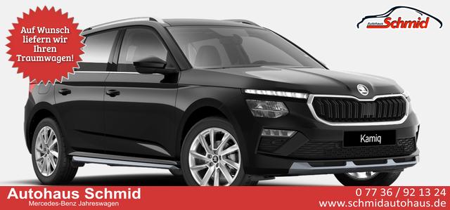 Skoda Kamiq - Sondermodell 130 Jahre PREMIUM 1.0 TSI 115PS, Schwarz-Metallic, 17" Alu, Elektr. Heckklappe, Kessy, Alarm, SunSet, Toter-Winkel, Virtual Cockpit 10", Parksensoren vorn/hinten, Rückfahrkamera, Sitzheizung, Tempomat, Climatronic, Radio 8" + Wireless SmartLink, M-Lederlenkrad beheizt