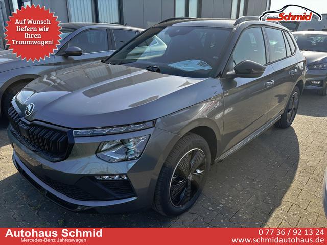 Skoda Kamiq - Monte Carlo 1.5 TSI 150PS DSG/AUTOMATIK, GRAPHITE-GRAU METALLIC, Panoramadach, 17"Alu, Matrix-LED, Parksensoren v/h, Kamera, Tempomat, Virtual Cockpit, Kessy, Winter-Paket, Climatronic, Radio 8", SmartLink, Color Concept, NSW, Dachreling, Sport-M-Lederlenkrad beheizt