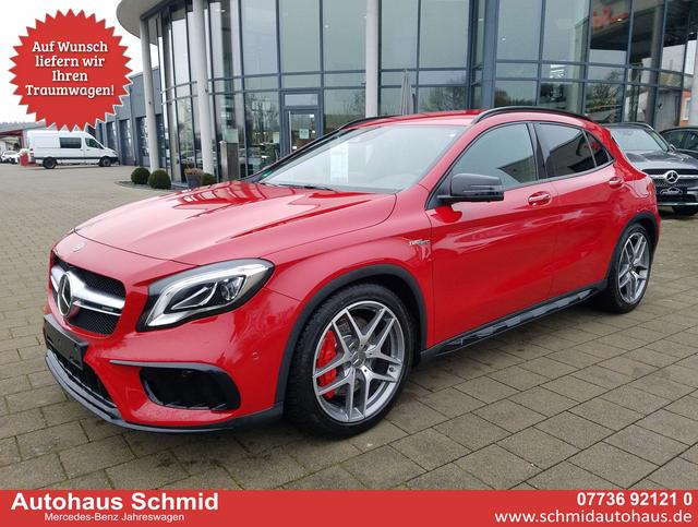 Mercedes-Benz GLA - 45 AMG, 4Matic, Navi, Night-Paket, Kamera, Memory, Distronic Plus, 1. Hand / 8 fach bereift