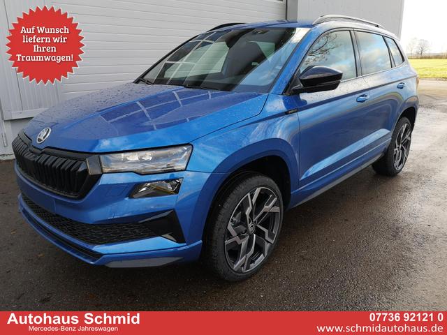 Skoda Karoq - Sportline 2.0TDI DSG 4x4 AHK Matrix Leder 19 Zoll
