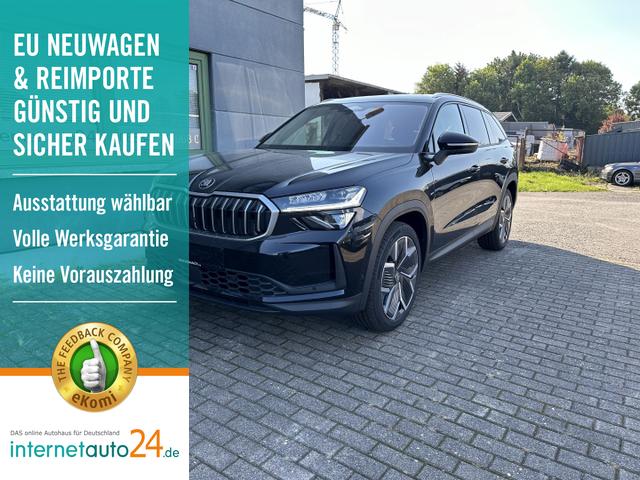Skoda Kodiaq - Exclusive Selection 4x4 Allrad; Leder Cognac; LM 20 Zoll; Panoramadach; 360°-Umgebungskamera; Standheizung; Matrix-LED-Scheinwerfer; uvm.