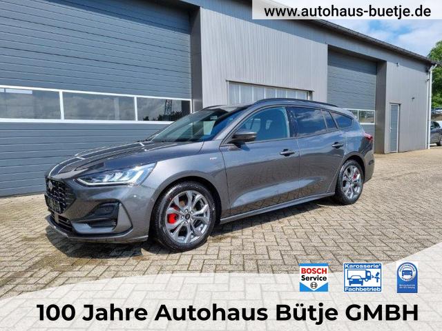 Ford Focus Turnier - 1.0 125PS ST-Line X Voll-Leder elektr. Heckklappe Winterpaket Rückf.Kamera ACC Klimaautomatik Sitzheizung Lenkradheizung Frontscheibe beheizb. Ford-Navi SYNC 4 B+O Sound DAB+ Bluetooth Apple Carplay Android Auto PDC v+h 2xKeyless 17-LM