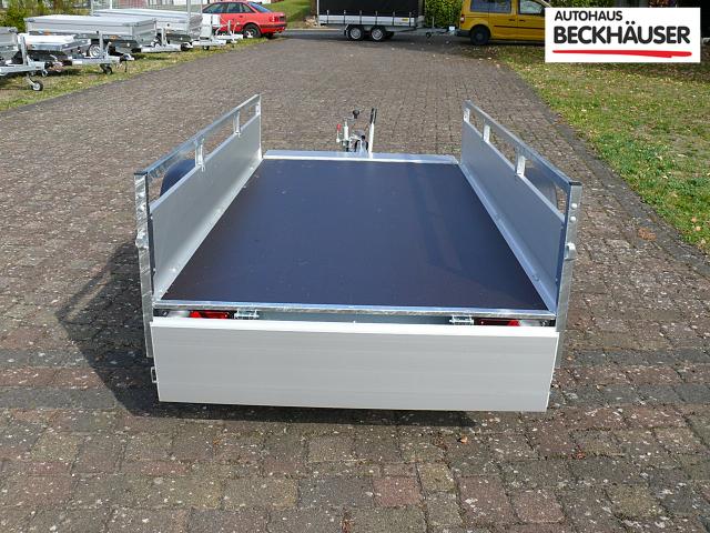Anhänger Tieflader Saris MP 255 133 1350 1 - klappbare Vorderwand 255x133x43 cm 1.350kg 