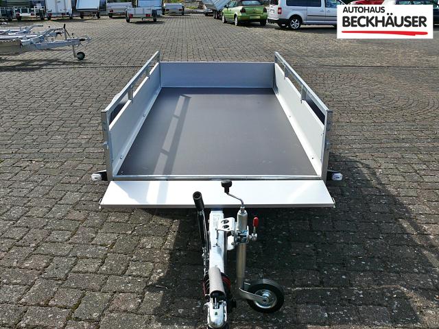 Anhänger Tieflader Saris MP 255 133 1350 1 - klappbare Vorderwand 255x133x43 cm 1.350kg 