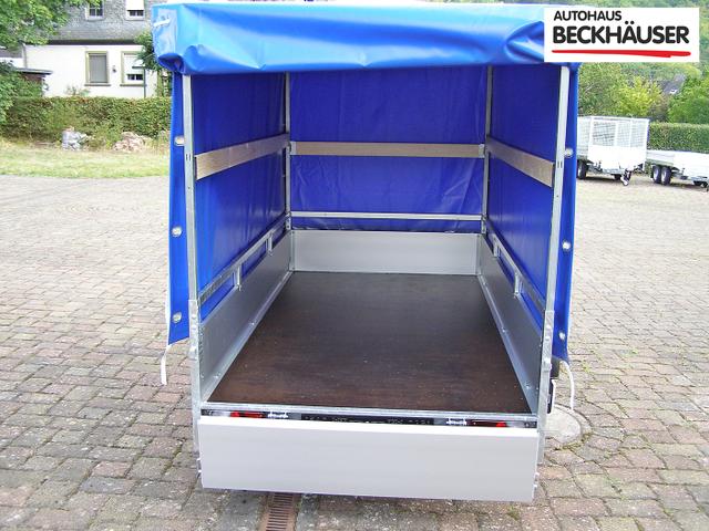 Anhänger Tieflader Saris MP 255 133 1350 1 mit Planenaufbau - 255x133 1.350kg 