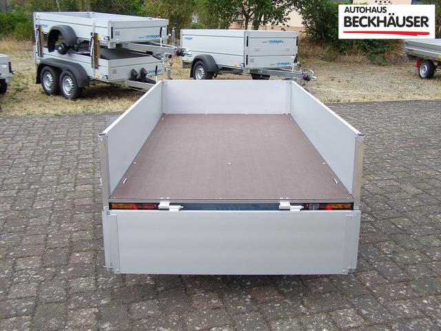 Anhänger Tieflader WM Meyer B 1525/126 251x126 1.500kg - klappbare Vorderwand, 100km/h-Zulassung, Radstoßdämpfer 