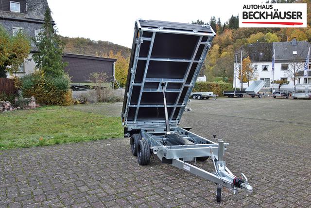 Anhänger Dreiseitenkipper Saris K3 306 170 2700 2 - 306x170x35 cm 2.700kg Black Edition, E-Pumpe, 35cm Wände 