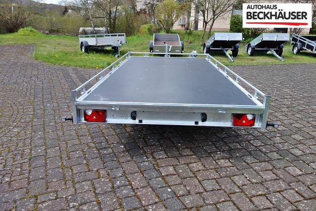 Mietanh&auml;nger Autotransporter / Multifunktion Saris TP406 2.700kg 409x202 mit Seilwinde 