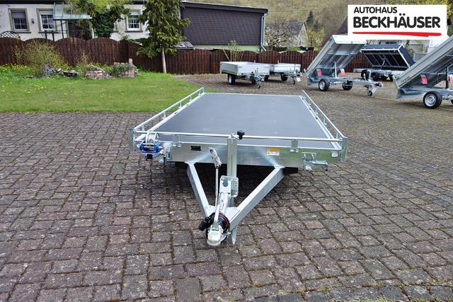 Mietanh&auml;nger Autotransporter / Multifunktion Saris TP406 2.700kg 409x202 mit Seilwinde 