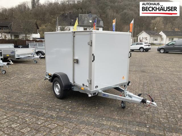 Anh&auml;nger Koffer Saris GO 256 134 138 Kofferanh&auml;nger Auffahrklappe, 100km/h, T&uuml;r 