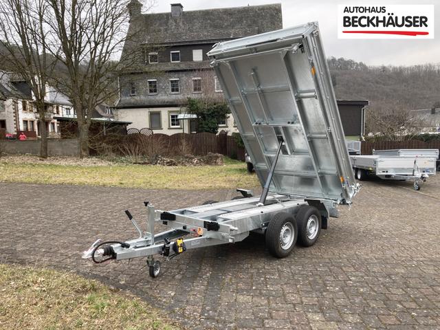Anh&auml;nger Dreiseitenkipper Saris 310x176x40 3.000kg Stahlw&auml;nde, E-Pumpe 