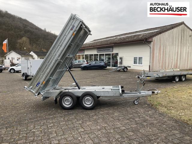 Anh&auml;nger Dreiseitenkipper Saris 310x176x40 3.000kg Stahlw&auml;nde, E-Pumpe 