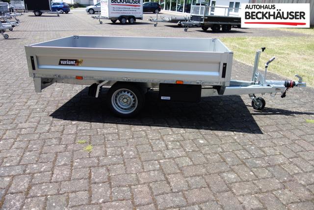Anh&auml;nger Pritsche Variant 1315 P2 Classic - 254x144x35 cm 1.350kg Alu-Bordw&auml;nde, Werkzeugkasten montiert 