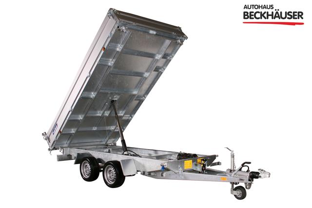 Anh&auml;nger Dreiseitenkipper Variant 3519 TB Maxi Load - 361x185x35 3.500kg Blattfederung, LED, E-Pumpe, Notpumpe, Auffahrrampen, Heckst&uuml;tzen 