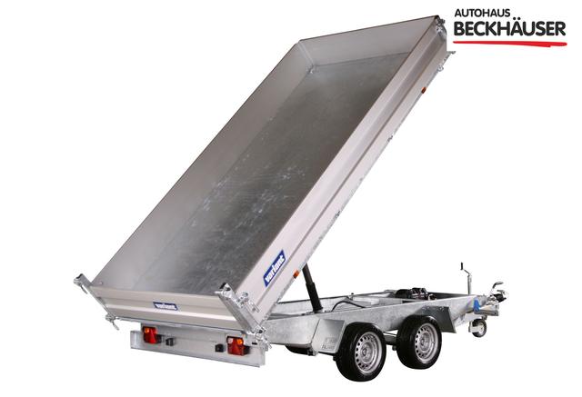 Anh&auml;nger Dreiseitenkipper Variant 3519 TB Maxi Load - 361x185x35 3.500kg Blattfederung, LED, E-Pumpe, Notpumpe, Auffahrrampen, Heckst&uuml;tzen 