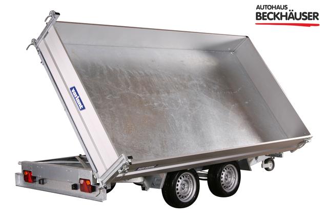 Anh&auml;nger Dreiseitenkipper Variant 3519 TB Maxi Load - 361x185x35 3.500kg Blattfederung, LED, E-Pumpe, Notpumpe, Auffahrrampen, Heckst&uuml;tzen 