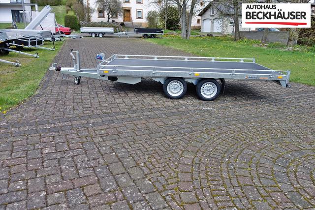 Mietanh&auml;nger Autotransporter / Multifunktion Saris TP406 2.700kg 409x202 mit Seilwinde 