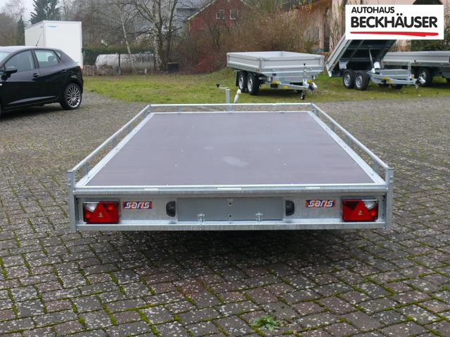 Mietanhänger Autotransporter / Multifunktion Saris PA 32 2.700kg 409x202 mit Seilwinde 
