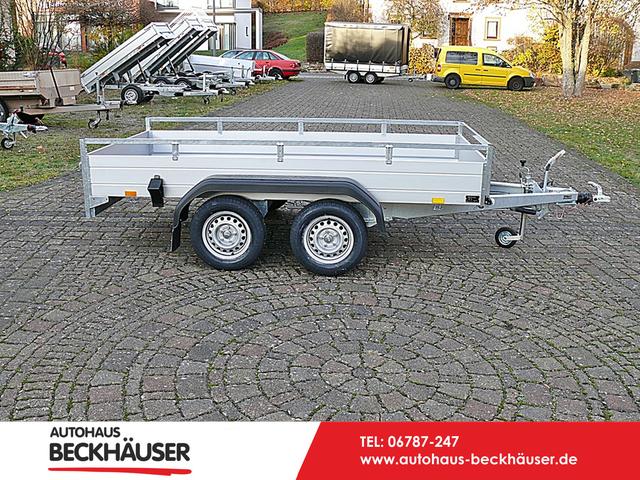 Anhänger Tieflader - Saris MP 305 153 2000 2 - 305x153x43 cm 2.000kg, Aluminium-Bordwände