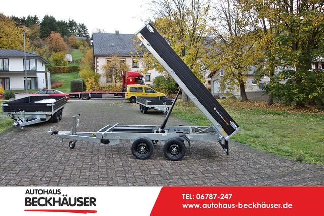 Anhänger Dreiseitenkipper - Saris K3 306 170 2700 2 - 306x170x35 cm 2.700kg Black Edition, E-Pumpe, 35cm Wände