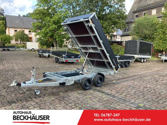Anhänger Dreiseitenkipper - Saris K3 306 184 2700 2 - 306x184x35 cm 2.700kg Black Edition, E-Pumpe, Nothandpumpe 35cm Wände