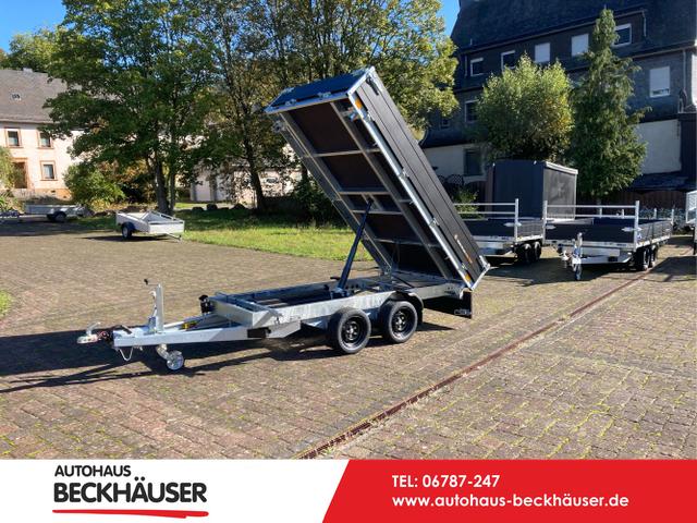 Anhänger Dreiseitenkipper - Saris K3 306 170 2700 2 - 306x170x35 cm 2.700kg Black Edition, E-Pumpe, Nothandpumpe 35cm Wände