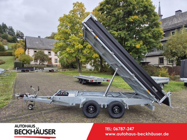 Anh&auml;nger Dreiseitenkipper - Variant 3519 TB Maxi Load - 361x185x35 3.500kg Blattfederung, LED, E-Pumpe, Notpumpe