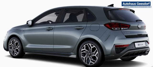 Hyundai i30 Smart Hatchback 1.0 T-GDI 115PS, 16" ALUFELGEN, WINTERPAKET, Privacy-Glas, NAVIGATION 10,25", Parksensoren vorn/hinten, R&uuml;ckfahrkamera, BI-LED-Scheinwerfer, Klimaanlage, Lederlenkrad, Tempomat, ZV mit Fernbedienung, Alarmanlage, Reserverad, Nebelscheinwerfer 